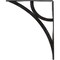 Ekena Millwork Galveston Wrought Iron Bracket, (Single center brace), Antiqued Silver 1 1/2"W x 10"D x 12"H BKTM01X10X12SGLASV - alternate 6